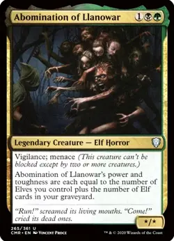 X 1 Abomination of Llanowar NM-M Commander Legends 081 MTG Magic The Gathering - Image 1