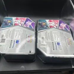 READ-Pokemon V Heroes EMPTY Tins - Umbreon & Espeon - Image 3