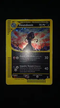 POKEMON HOUNDOOM HOLO AQUAPOLIS H11/H32 ITA PLAYED NO SHINING CRYSTAL CHARIZARD - Image 1