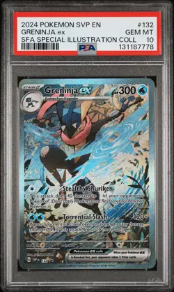 2024 POKEMON SVP EN-SV BLACK STAR PROMO #132 GRENINJA EX PSA 10 - Image 1