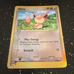 Skitty 70/109 EX Ruby & Sapphire Common Reverse Holo 40 HP Pokemon TCG English - Image 1