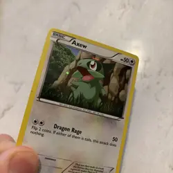 Pokemon TCG Axew BW Black Star Promos BW10 Holo Promo - Image 2
