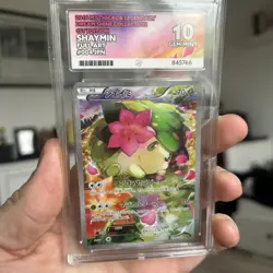 2016 POKEMON JPN MYTHICAL LEGEND DREAM SHINE 004 FULL ART/SHAYMIN PERFECT ACE 10 - Image 3