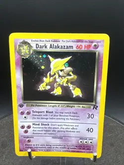 1st Edition Dark Alakazam 1/82 - Team Rocket - Holo - Pokemon - Image 2