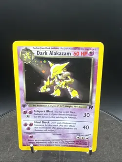 1st Edition Dark Alakazam 1/82 - Team Rocket - Holo - Pokemon - Image 3