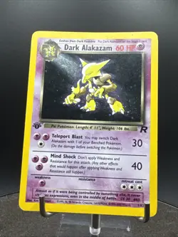 1st Edition Dark Alakazam 1/82 - Team Rocket - Holo - Pokemon - Image 4