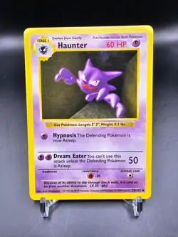 EX - Haunter - 29/102 - Shadowless - Base Set - Pokemon Card - Image 1