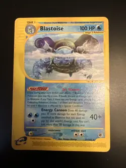 Blastoise 37/165 Expedition Base Set Non Holo Pokemon Card - Image 2