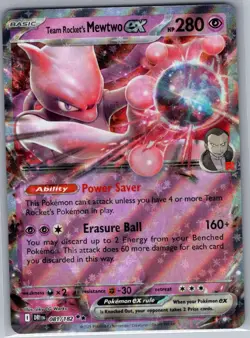 Team Rocket's Mewtwo ex - 081/182 SV10: Destined Rivals - Pokemon Card - NM - Image 1