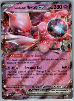 Team Rocket's Mewtwo ex 081/182 SV10: Destined Rivals - Pokemon Card - NM - Image 1