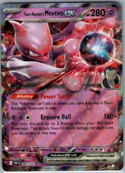 Team Rocket's Mewtwo ex 081/182 SV10: Destined Rivals - Pokemon Card - NM - Image 1