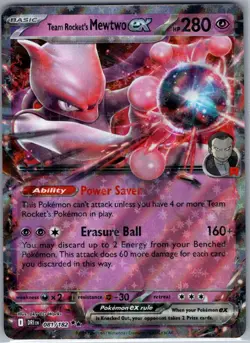 Team Rocket's Mewtwo ex 081/182 SV10: Destined Rivals - Pokemon Card - NM - Image 1