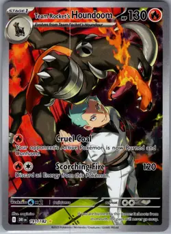 Team Rocket's Houndoom 191/182 SV10: Destined Rivals - Pokemon Card - NM - Image 1