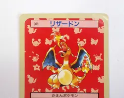 Charizard Topsun Green Back No.006 Rare Japanese Pokemon Old Card Nintendo MP - Image 3