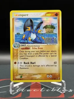 2006 Pokemon Swampert Crystal Guardians 27/100 Holo Rare MP - Image 2