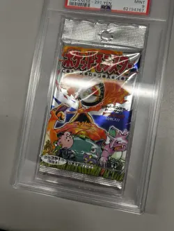 1996 Pokemon PSA 9 MINT Japanese Base set Sealed foil pack - 291 Yen - Image 3