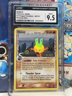 Elekid 48/101 - Pokemon EX Dragon Frontiers Stamped Rev. Holo CGC 9.5 - Image 4