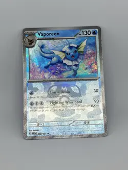 Pokemon Vaporeon #022/131 (Sv: Prismatic Evolutions) Rare Holo Master Ball - Image 1