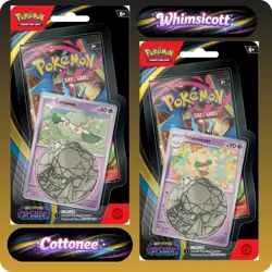 Pokemon TCG Phantasmal Flames Checklane Blister – Cottonee or Whimsicott - Image 1