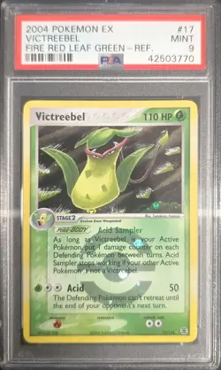 2004 POKEMON EX FIRE RED & LEAF GREEN #17 VICTREEBEL-REV.FOIL PSA 9 - Image 1