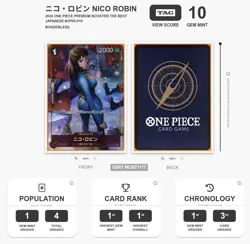 TAG 10 - Nico Robin OP05-010 UC [One Piece - The Best PRB01] Japanese - Image 3