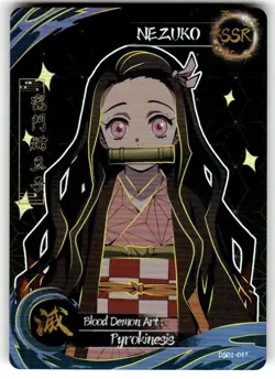 DS01-047 Demon Slayer Kimetsu no Yaiba Anime Collectible card - NEZUKO NM SSR - Image 1