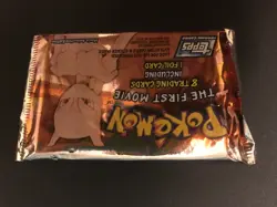 1998 Pokemon The First Movie 8 Trading Cards Including 1 Foil Card Unopened Pack - Image 1