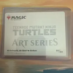 Magic: The Gathering Michelangelo, the Heart Art Card TMNT 35/54 Kirokaze Gold S - Image 4