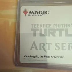 Magic: The Gathering Michelangelo, the Heart Art Card TMNT 35/54 Kirokaze Gold S - Image 5