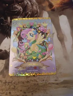 Fluttershy My Little Pony MLP Kayou English Card Moon 2 SGR MLPME02-SGR-005L5 - Image 1