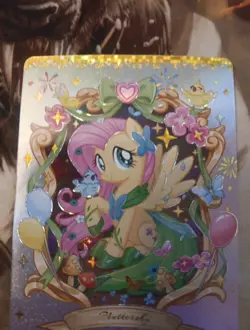 Fluttershy My Little Pony MLP Kayou English Card Moon 2 SGR MLPME02-SGR-005L5 - Image 3