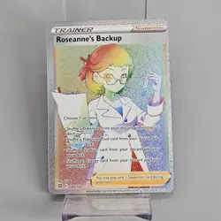 Pokemon Card Roseanne’s Backup 180/172 Full Art Rainbow Brilliant Stars NM - Image 1