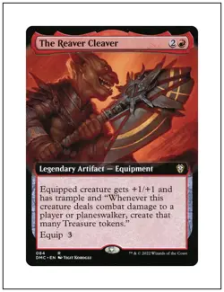 1x The Reaver Cleaver, Extended Art, Magic MTG LP Light Play - Image 1