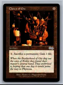 Magic The Gathering Urza's Saga Claws of Gix #290/350 MTG CCG pack fresh 💎Mint - Image 1