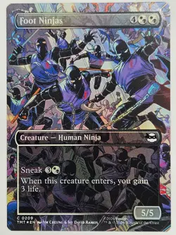 Magic: The Gathering TMT CF 0209 Foot Ninjas (Borderless) Foil - Image 1