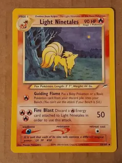 Pokemon Light Ninetales 50/105 NEO Destiny LP-NM See Pictures - Image 1