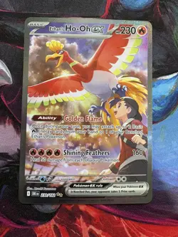 Ethans Ho-Oh EX 230/182 SIR Destined Rivals Pokemon TCG - Image 1