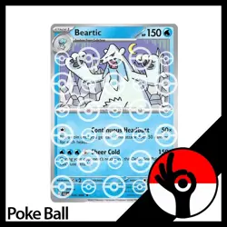 Pokemon TCG: Black Bolt - PokeBall Reverse Holo - 026/086 - Beartic - Image 1