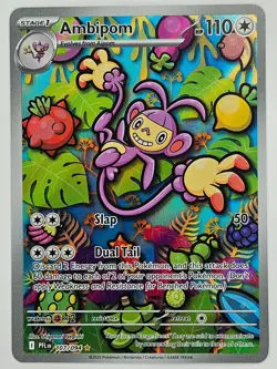 Pokemon TCG - 107/094 Ambipom Phantasmal Flames Illustration Rare - Image 1