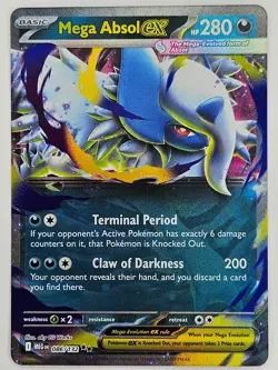 Pokemon TCG - 086/132 Mega Absol ex Mega Evolution Double Rare - Image 1