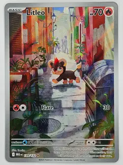 Pokemon TCG - 139/132 Litleo Mega Evolution Illustration Rare - Image 1