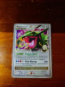 Pokemon Rayquaza C LV.X DP47 Diamond & Pearl Black Star Promo MP - Image 1