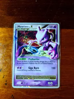Pokemon Mewtwo LV.X DP28 Diamond & Pearl Black Star Promo Holo MP - Image 1
