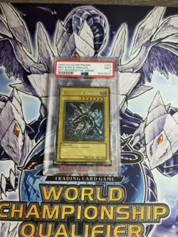 Red-Eyes B. Dragon Yu-Gi-Oh! BPT-005 Reverse Foil Secret Rare PSA 9 Mint - Image 1