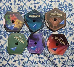Disney Lorcana Tcg Lot Of 6 Game Spinners From 6 Different Sets - Image 2