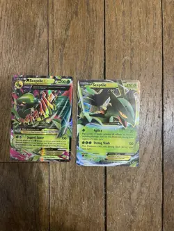 Pokemon TCG EX, Mega EX Holo Card Lot Sceptile EX, M Sceptile EX 2 cards - Image 1