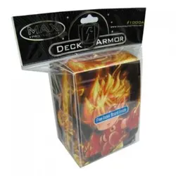 Yugioh Max Protection Fire Boy Deck Box w Divider (Holds 75 Cards) - Image 1