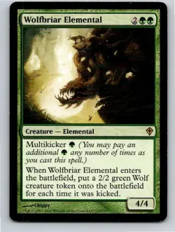 Magic the Gathering Wolfbriar Elemental Worldwake MTG Free Shipping! - Image 1