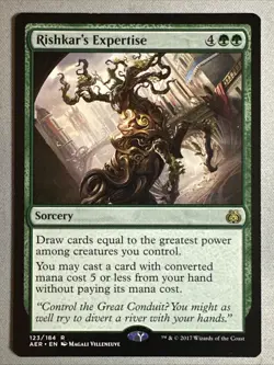 MTG /Rishkar's Expertise / AER / #123 / Regular / Rare / NM - Image 1