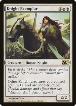 Magic 2011 M11 MTG 1 Knight Exemplar Magic - Image 1